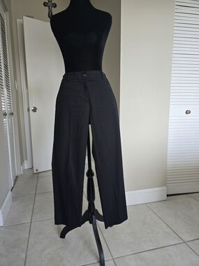 Ann Taylor Black Cropped Work Pants